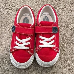 FootMates Red Kids Sneakers with White Accents